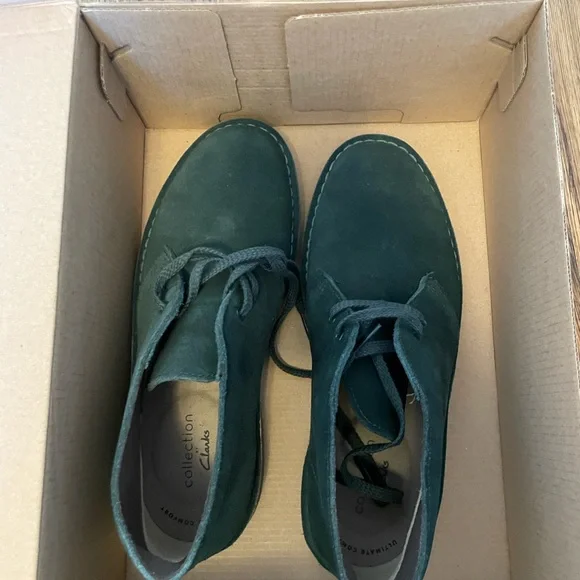 Clark’s bushacre 2 desert boots men’s 7 green suede (women’s 9) NWT - Picture 3 of 6